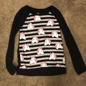 Justice Unicorn sweater
